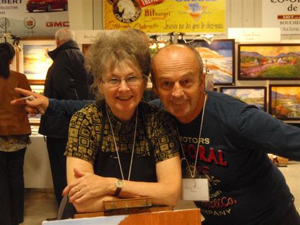 En 2012, à Petit-Saguenay lors du Symposium, en compagnie de Daniel Vincent, l'artiste..