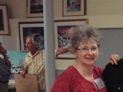 2013. Sympo. de St-Jacques-de-Montcalm. Lise, Yvon Provost & Jean-Guy, mon mari.