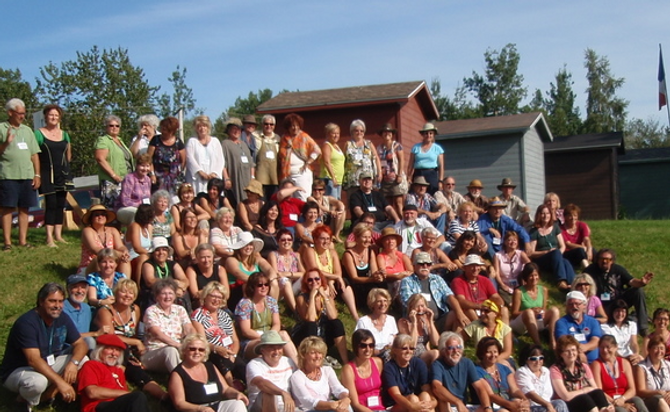 2012. Groupe des artistes. Symposium Rendez-vous des peintres au Nouv. Brunswick.