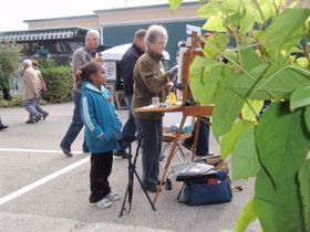 2008 Baie-St-Paul ''Rêves d'automne'' en compagnie d'une admiratrice.