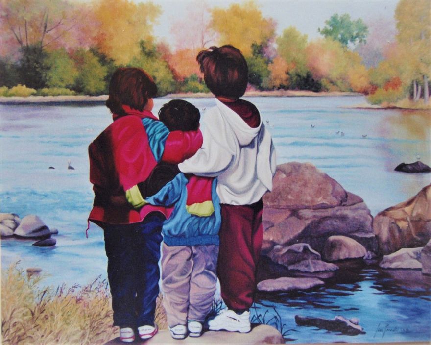 Spectateurs privilégiés 24 X 30 po. huile sur toile / Copyrights         VENDU